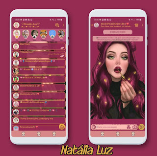 Lady Girl Theme For YOWhatsApp & KM WhatsApp By Natalia Luz