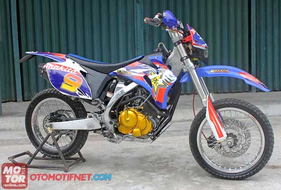 Modifikasi Motor Trail sebenarnya tidak khusus harus menggunakan motor