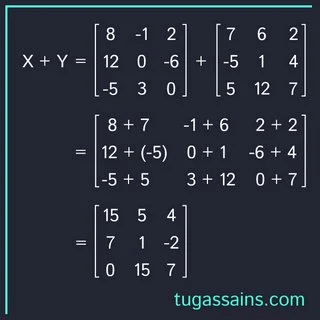 Contoh Soal Penjumlahan Matriks 3x3