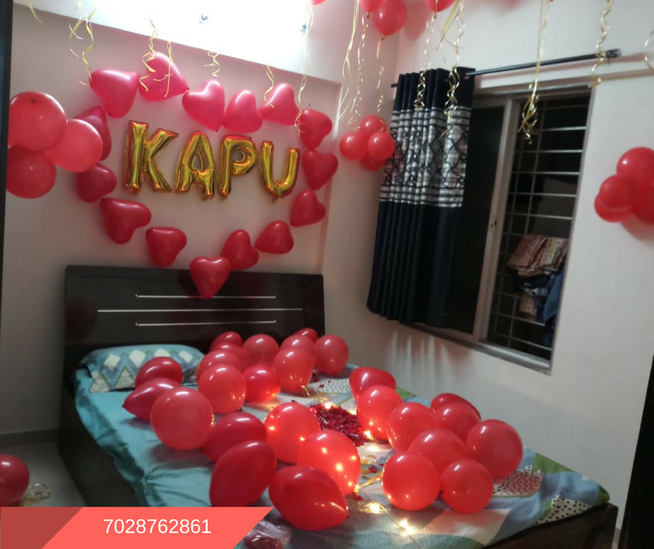 Romantic Room  Decoration  For Surprise Birthday  Party in 