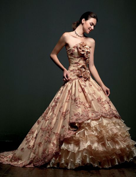 Brown Wedding Dress