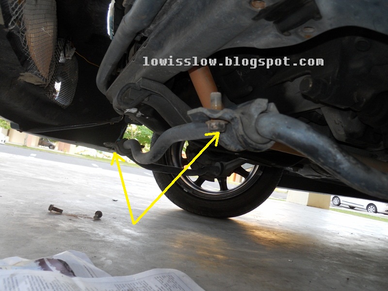 LIFE WITH MACHINE: DIY: Perodua Kancil Lower arm change