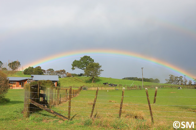 Photo d'arc-en-ciel à  Cormandel Nouvelle-Zélande - Rainbow Coromandel New Zealand