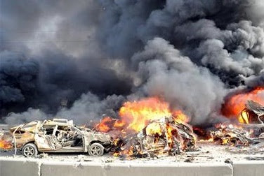 40 dead in Damascus bomb blasts,syria