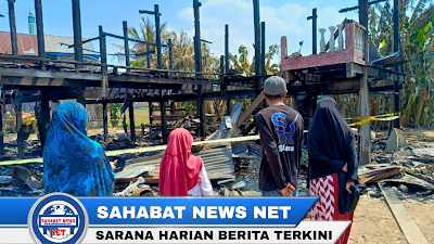 Peduli, Perwakilan Hj Irmawati Bakri Sambangi  Dan Bantu Korban Kebakaran Di Tiroang