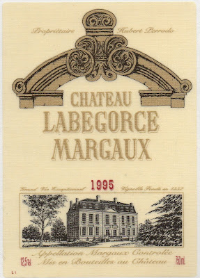 ボルドーワイン Ch.Labegorce1995'のラベル