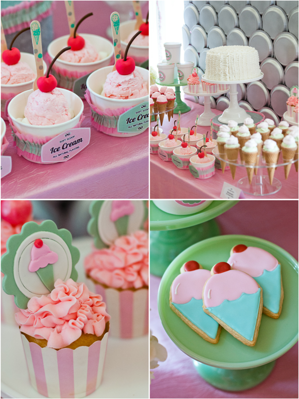 An Ice  Cream  Parlor Party  Desserts Table Party  Ideas  