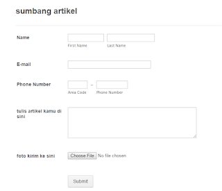 widget sumbang artikel untuk blog SEO frendly