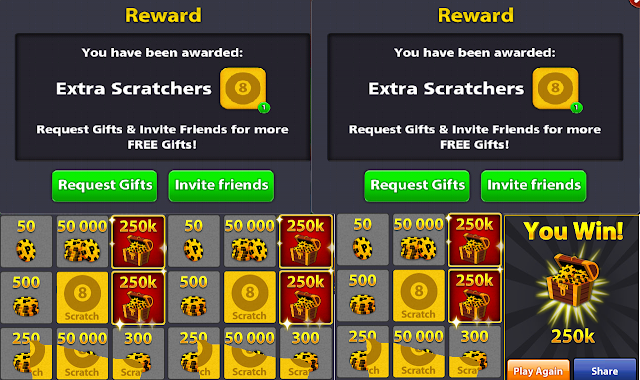 8 Ball Pool Reward Today || Free Two Scratcher || 17 TH ...