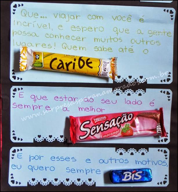 Carta Chocolate para a Páscoa  Surpresas para Namorados