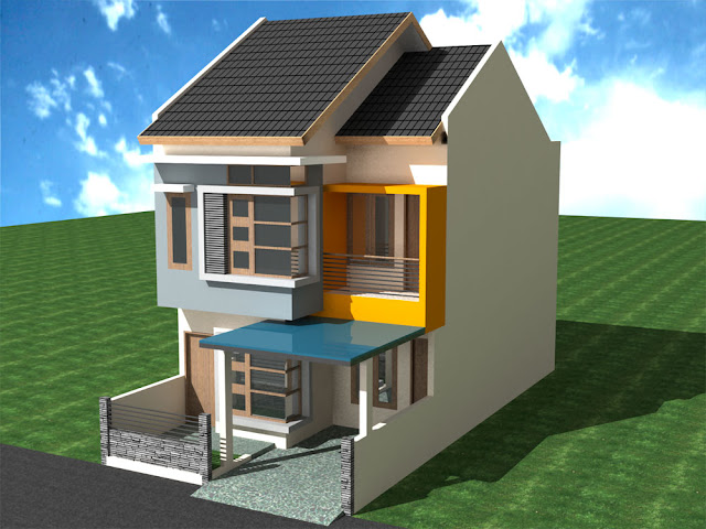 Desain Rumah Minimalis 2 Lantai Type 36