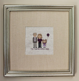 Mini Us, A Cross-Stitch Pixelated Family Portrait | The Inspired Wren