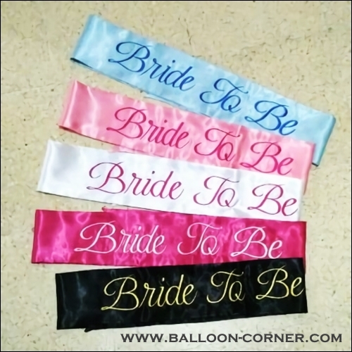 Selempang Bordir BRIDE TO BE / Sash Bordir BRIDE TO BE (Murah)