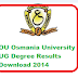 OU Degree Results 2014 1st,2nd,3rd (Final) Year Declared