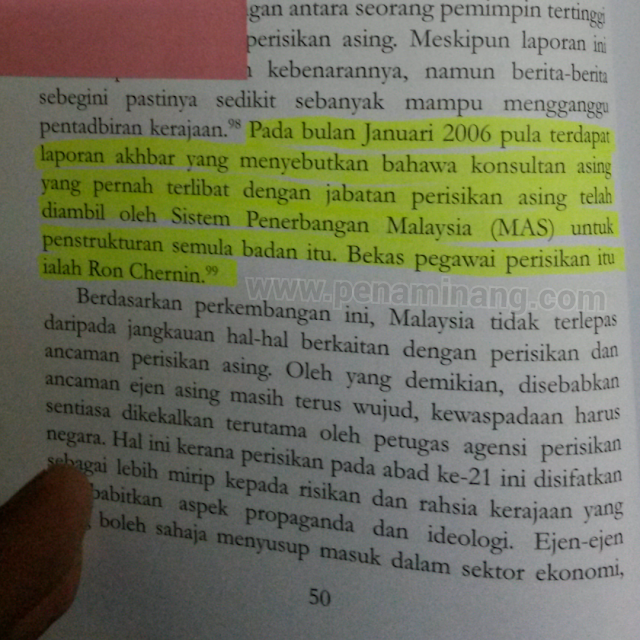 ADAKAH RON CHERNIN TERLIBAT DALAM SABOTAJ KEHILANGAN PESAWAT #MH370?