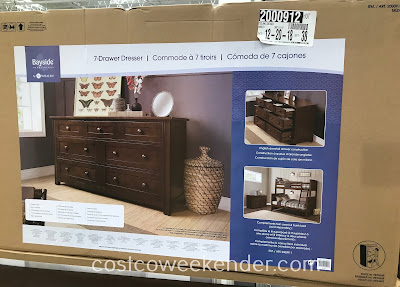 Costco 2000912 - Bayside Furnishings Dresser features plenty of space for your clothes