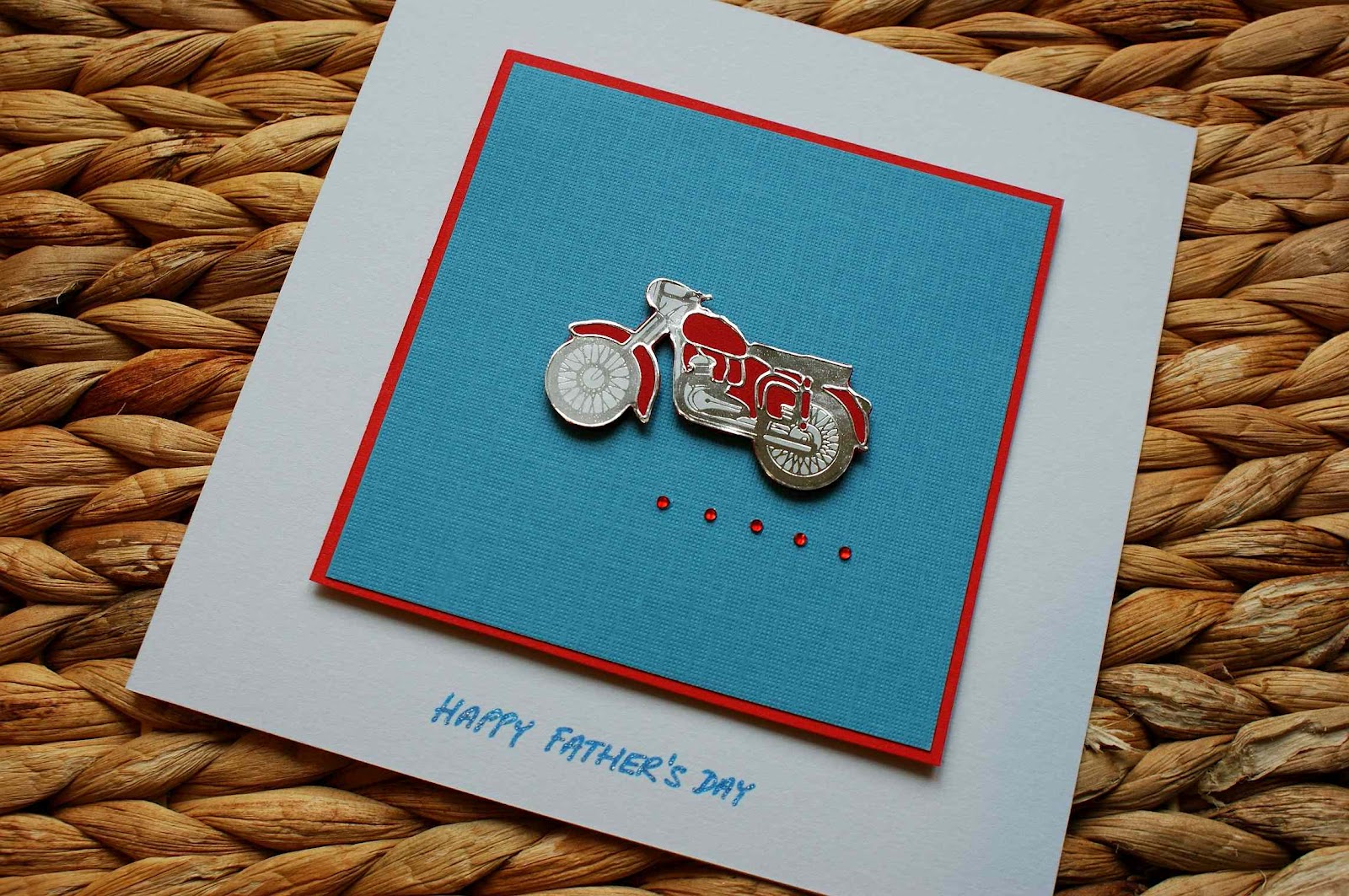 Craft Magic: Handmade "Happy Father's Day" Card - Motorbike