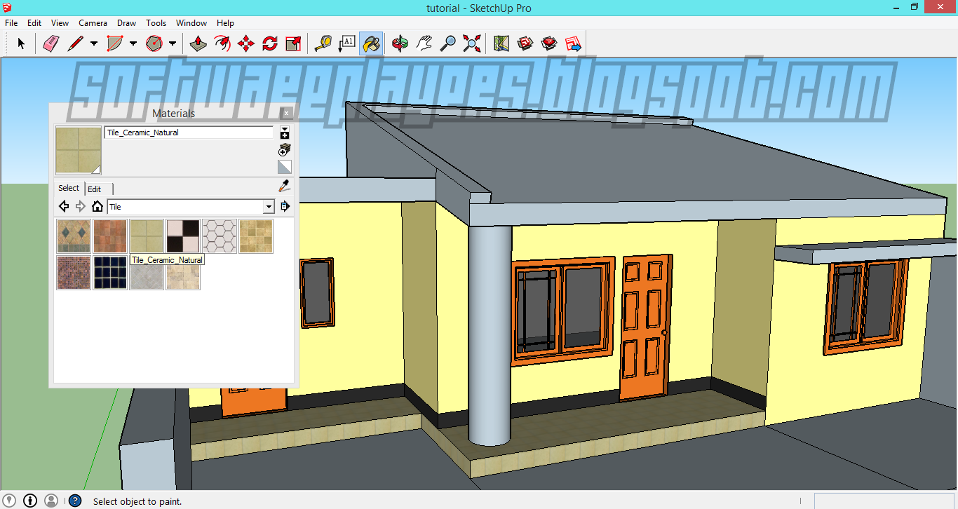 20 Desain Rumah Minimalis Sketchup Sisi Rumah Minimalis