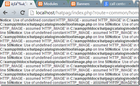 Opencart 1.5.5.1 แก้ปัญหา Use of undefined constant HTTP_IMAGE