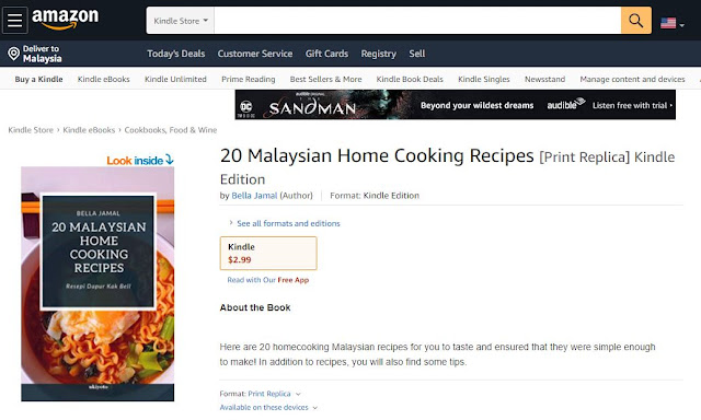 Pelancaran Ebook '20 Malaysian Home Cooking Recipes' Oleh Bella Jamal