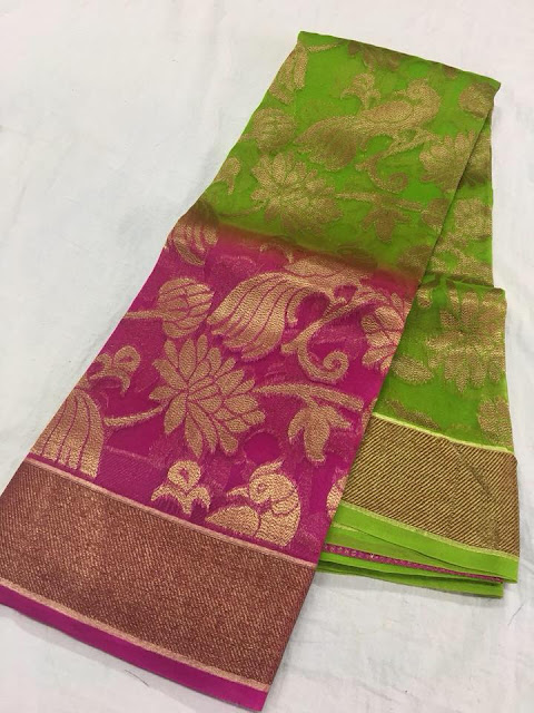 kanchi organza saree 