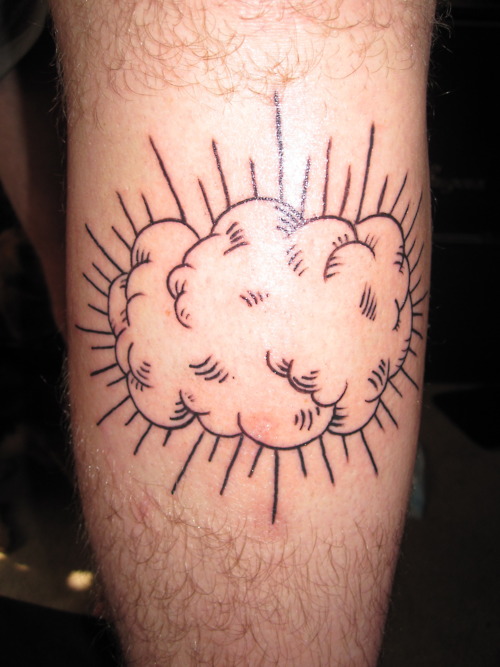 Sun and Cloud Tattoo Designs for Men