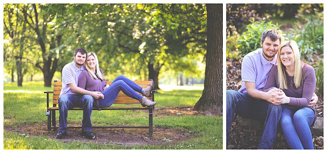 engagement session at Deming Park in Terre Haute, Indiana