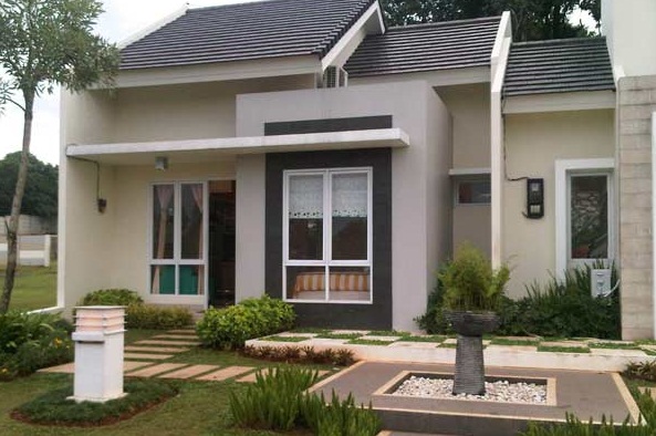 Model desain teras rumah minimalis type 45