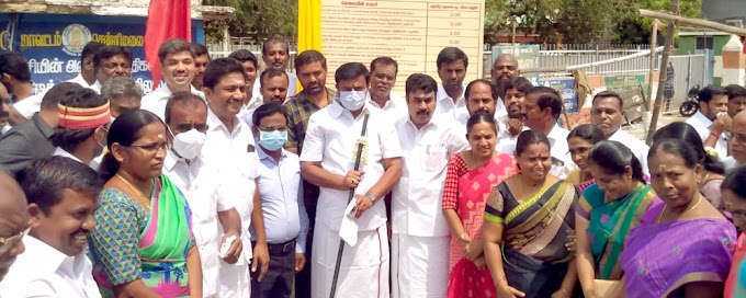 சென்னிமலை பேரூராட்சிக்குட்பட்ட பகுதிகளுக்கான ரூ.66.00 இலட்சம்‌ மதிப்பீட்டிலான 13 புதிய வளர்ச்சித்‌ திட்டப்பணிகளை அமைச்சர்‌ மு.பெ. சாமிநாதன்‌  தொடங்கி வைத்தார்‌.