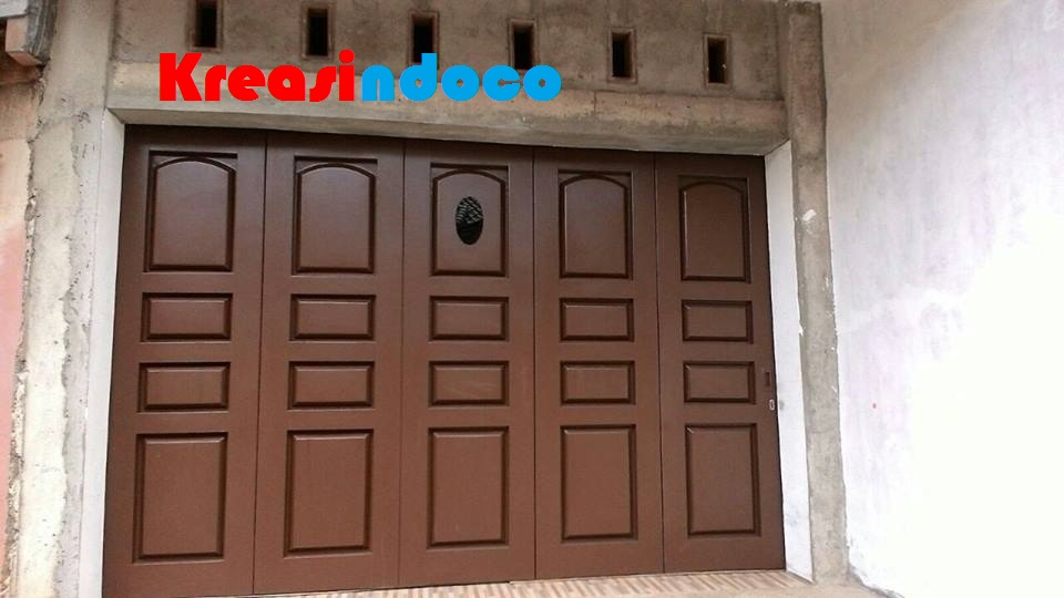  Pintu  besi  lipat  plat 