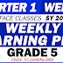 GRADE 5 WLP (Q1: WEEK 1) SY 2022-2023 All Subjects - Free Download