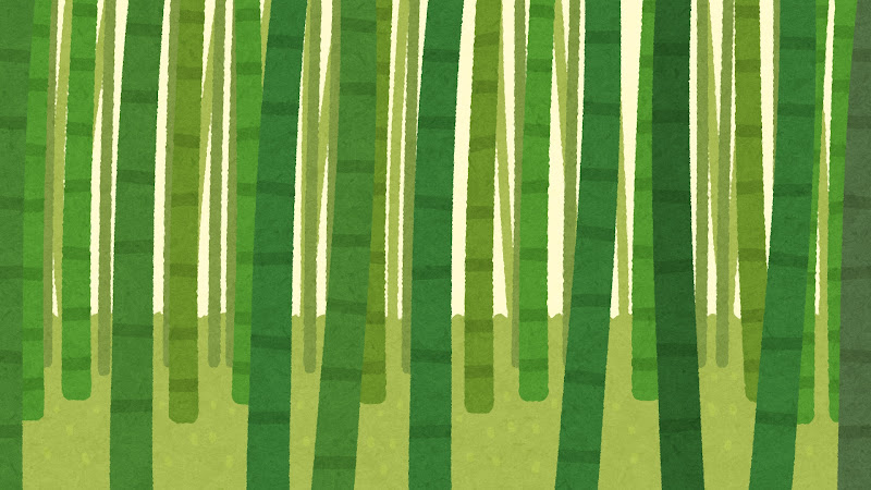 竹やぶのイラスト 背景素材 かわいいフリー素材集 いらすとや