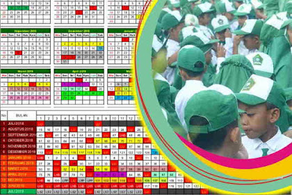 Kalender Pendidikan 2018/2019 Versi Excel Kemenag Jatim