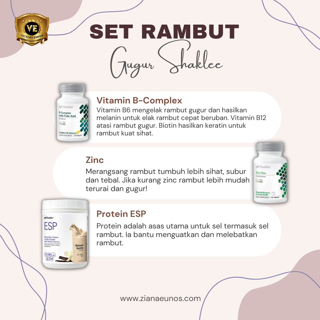 set rambut gugur shaklee