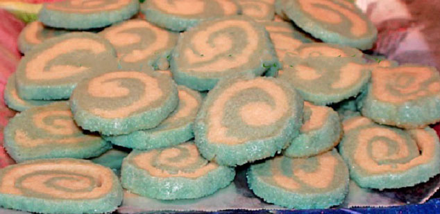 blue and white slice and bake cookies