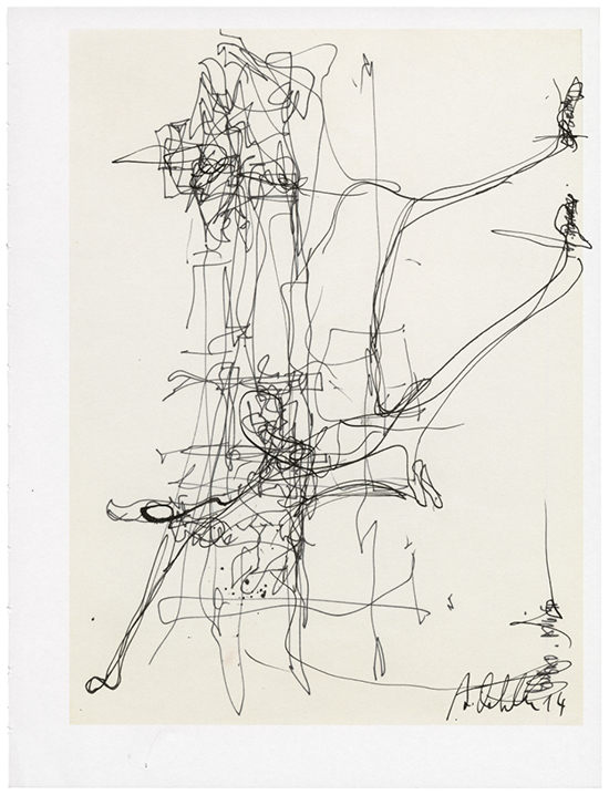 drawing Albert Oehlen Untitled, 2014