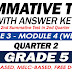 GRADE 5 SUMMATIVE TEST with Answer Key (Modules 3-4) 2ND QUARTER