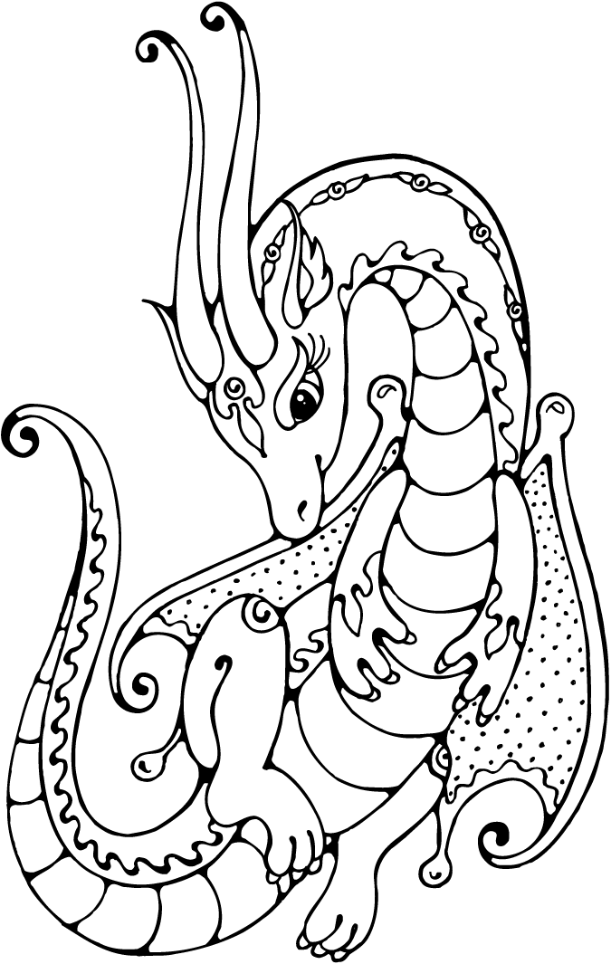 Coloring Pages Of Dragons 2