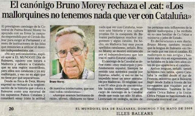 Bruno Morey rechaza .cat, mallorquines no tenemos nada que ver con Cataluña