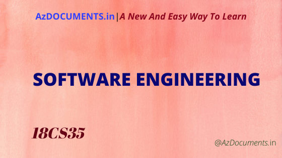 SOFTWARE ENGINEERING|azdocuments.in