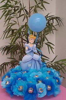 Cinderella centerpieces, children parties decoration