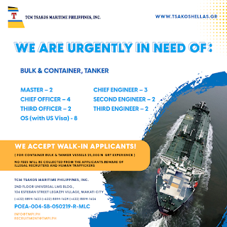 seaman job vacancy 2022