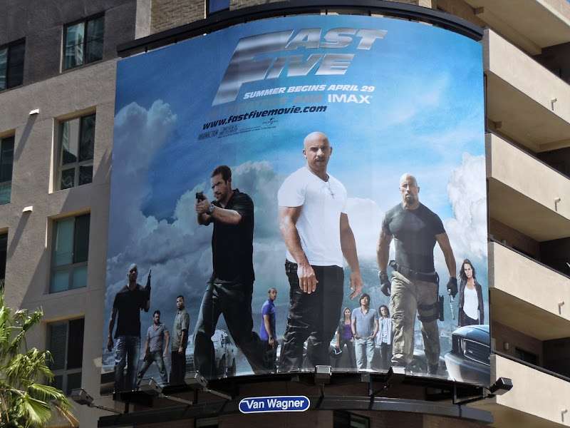 Fast Five movie billboard