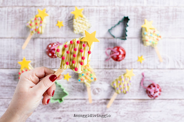 Christmas tree cake pops