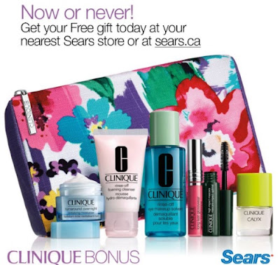 Sears Clinique Free Gift With Purchase + Contest