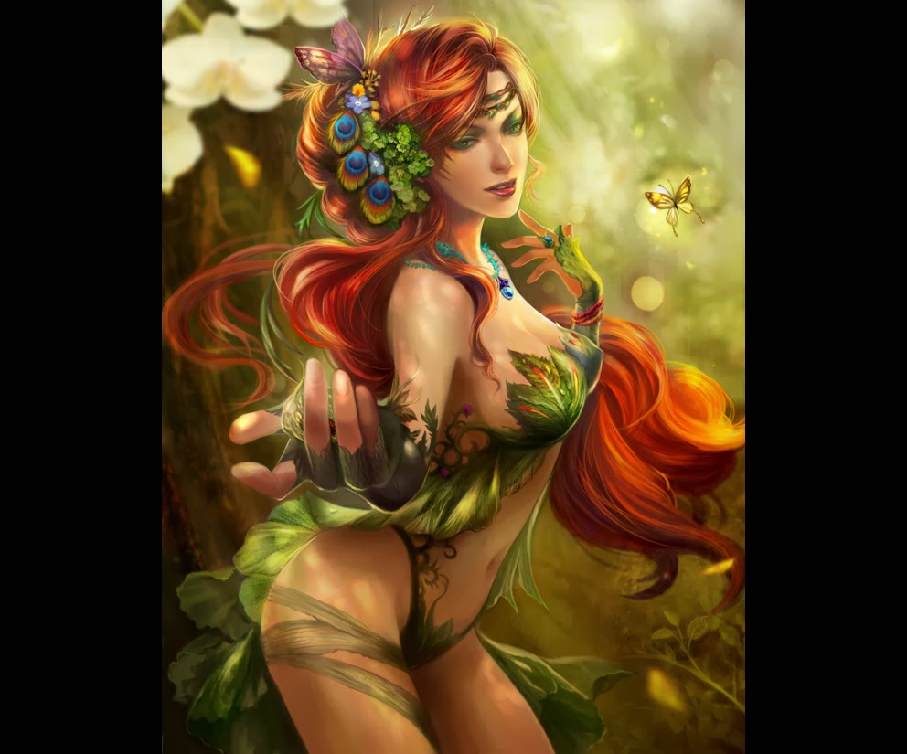 sexy poison ivy drawing
