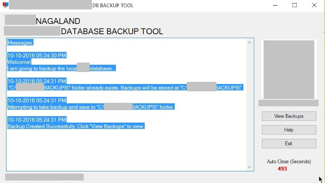 NET application to backup MySQL database using the same mysqldump command by firing comman VB.NET Example Code to backup MySQL Database using mysqldump command in VB using Visual Studio 2015