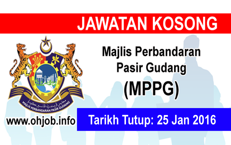 Jawatan Kosong Majlis Perbandaran Pasir Gudang (MPPG) (25 
