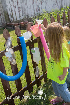 Homemade Water Wall to Pretend to be a Plumber