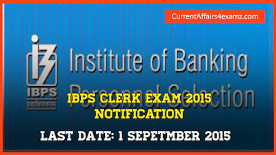 IBPS Clerk 2015 Notification